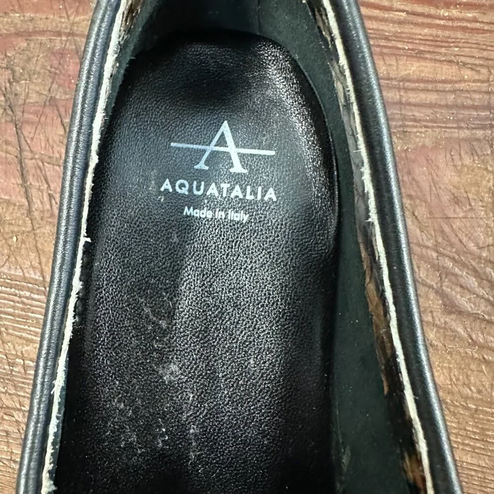 Aquatalia Revy Snake Embossed Weatherproof Loafer 7.5